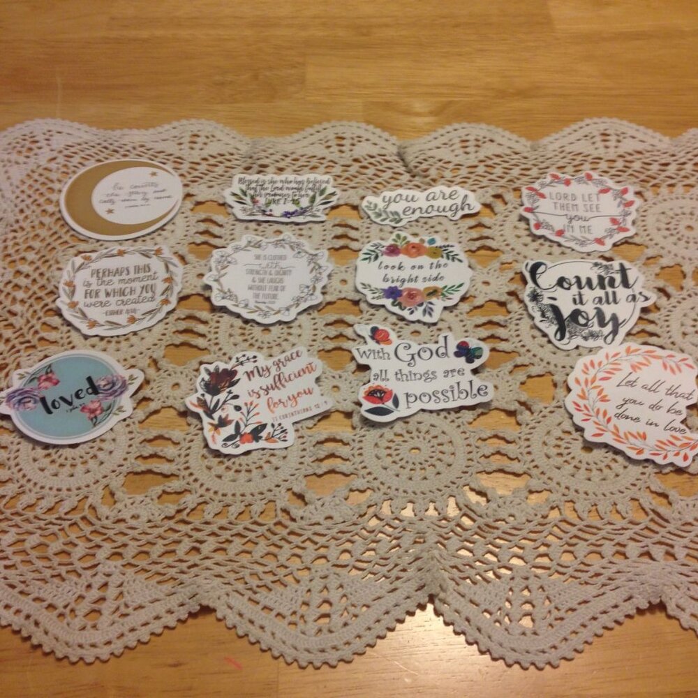 Stickers - Bible Quotes and Christian Inspiration Stickers Bundle